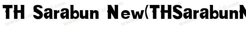 TH Sarabun New(THSarabunNew)字体转换